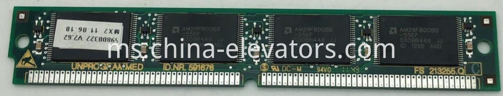 Schindler Elevator Mainboard Memory 591676